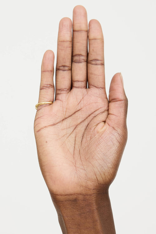 Fine Jewelry18K Yellow Gold Diamond Heart Wave Ring