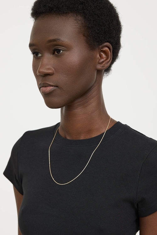 Fine Jewelry18K Yellow Gold Adjustable 2-Tone Necklace