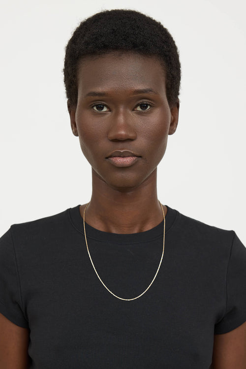 Fine Jewelry18K Yellow Gold Adjustable 2-Tone Necklace