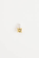 Fine Jewelry 18K White Gold Diamond Beryl Pendant