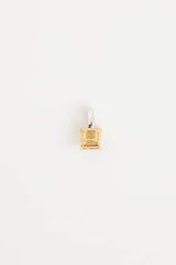 Fine Jewelry 18K White Gold Diamond Beryl Pendant