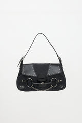Gucci GG Monogram Studded Flap Bag