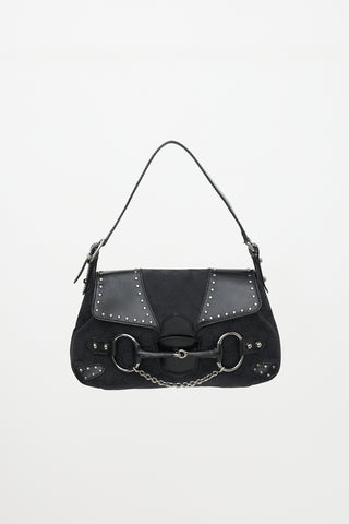 Gucci GG Monogram Studded Flap Bag
