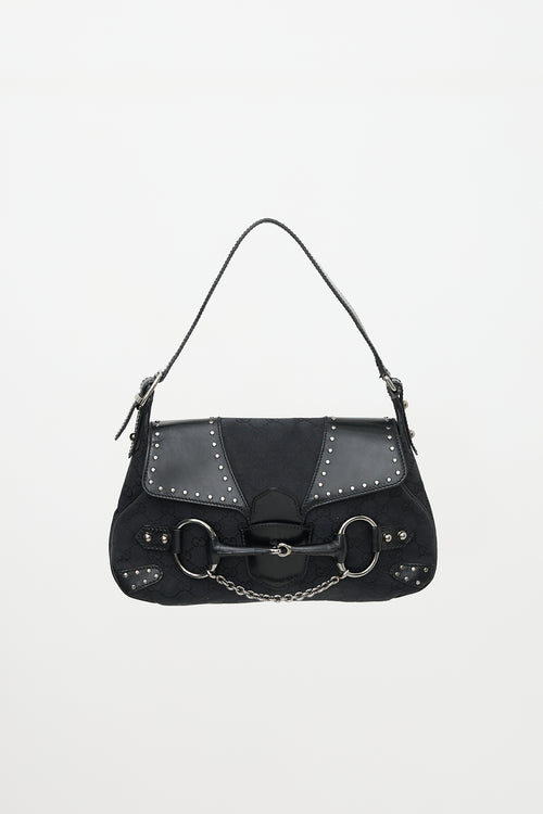 Gucci GG Monogram Studded Flap Bag