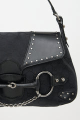 Gucci GG Monogram Studded Flap Bag