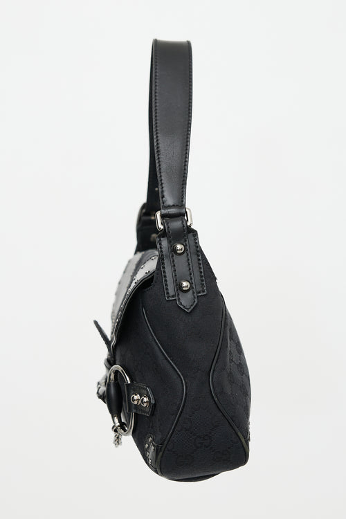 Gucci GG Monogram Studded Flap Bag