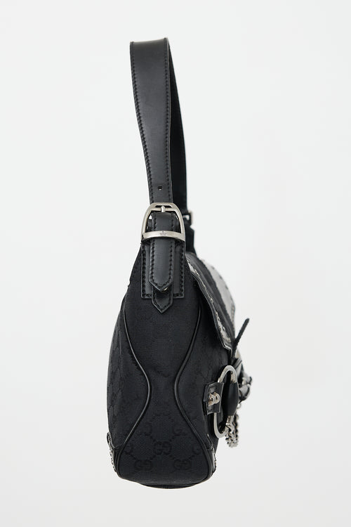 Gucci GG Monogram Studded Flap Bag