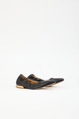 Dries Van Noten Leather Pointed Ballet Flat
