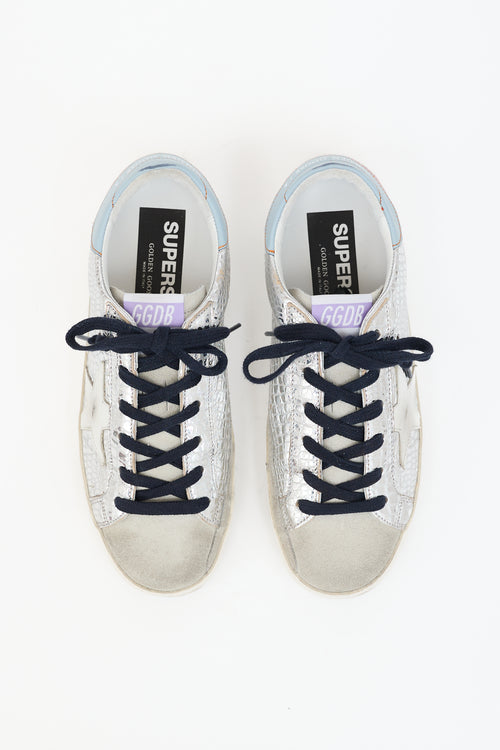 Golden Goose Metallic Leather Super Star Sneaker
