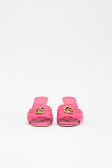 Gucci Leather GG Marmont Mule