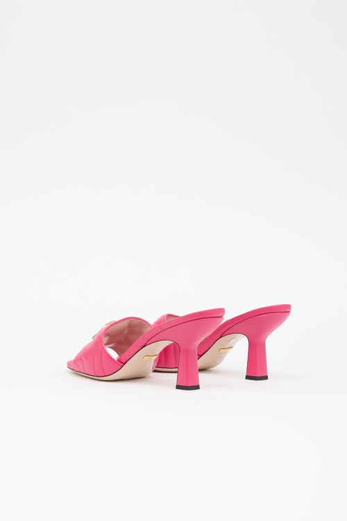 Gucci Leather GG Marmont Mule