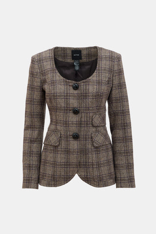 Smythe Wool Checked Blazer