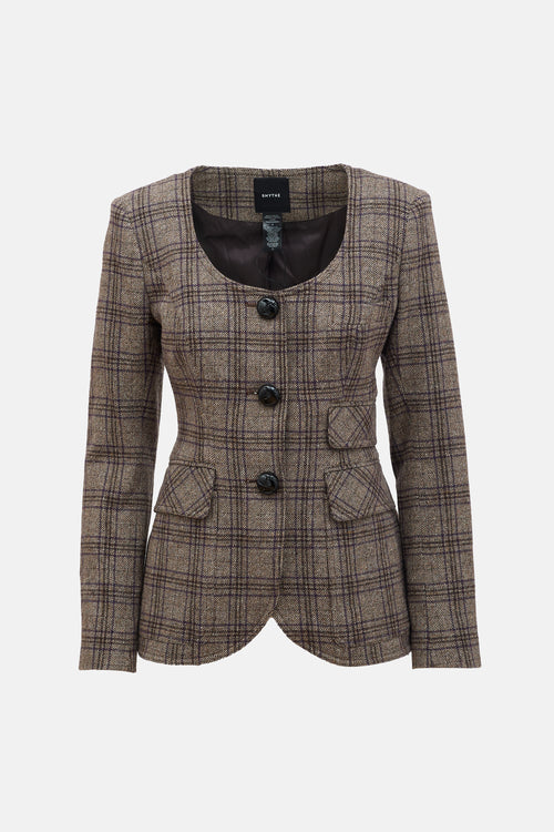 Smythe Wool Checked Blazer