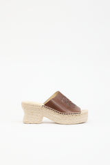 Loewe X Paula's Ibiza Leather Petal Mule