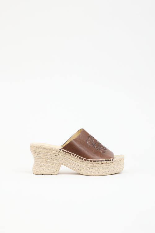 Loewe X Paula's Ibiza Leather Petal Mule