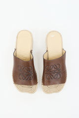 Loewe X Paula's Ibiza Leather Petal Mule