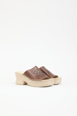 Loewe X Paula's Ibiza Leather Petal Mule