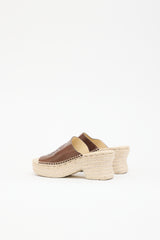 Loewe X Paula's Ibiza Leather Petal Mule