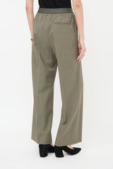 Loewe Wool Pleated Logo Pant