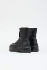 The Row Leather Zipped Boot
