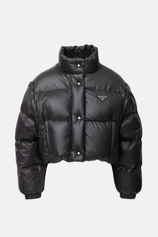 Prada Down Cropped Puffer Jacket