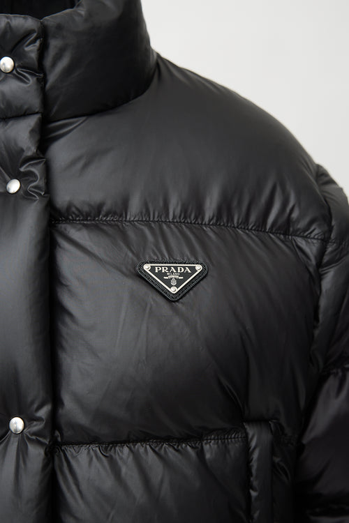 Prada Down Cropped Puffer Jacket