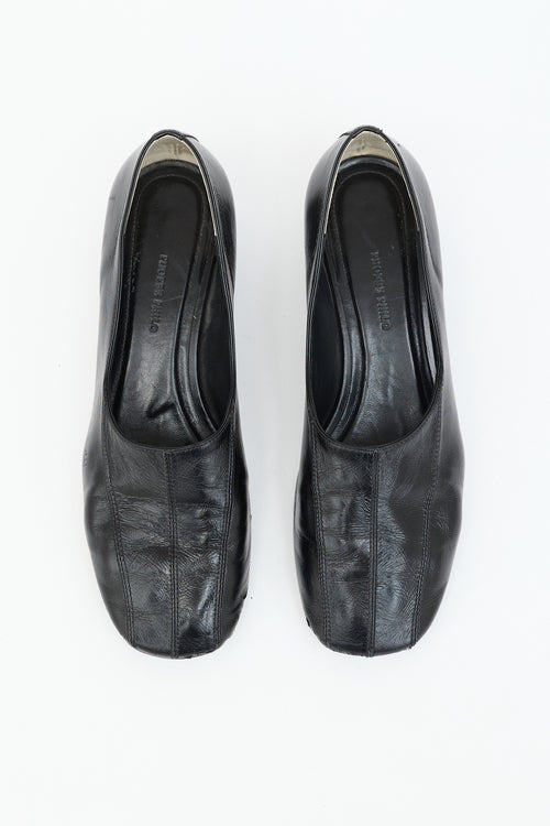 Phoebe Philo Leather Club Slipper Flat