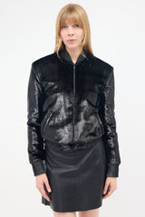 Saint Laurent 2017 Panné Velvet Bomber Jacket