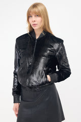 Saint Laurent 2017 Panné Velvet Bomber Jacket
