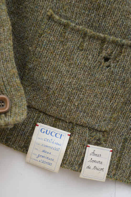 Gucci Distressed Wool Sweater Vest