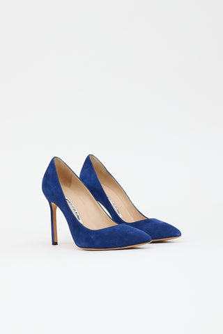 Manolo Blahnik Suede Pump
