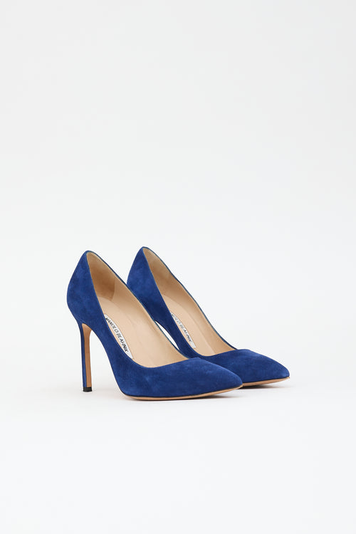 Manolo Blahnik Suede Pump