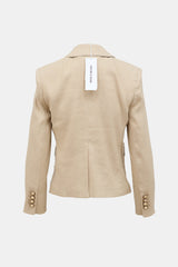 Veronica Beard Linen Patch Pocket Blazer