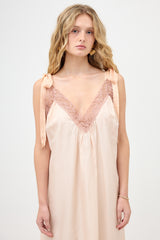 Chloé Oversized Silk & Lace Dress