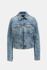 Khaite Distressed Denim Jacket