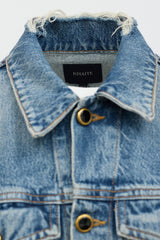 Khaite Distressed Denim Jacket
