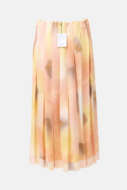 Celine SS 2018 Silk Jacquard Skirt