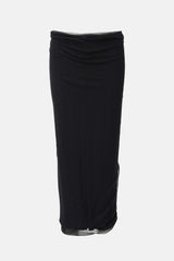 Ann Demeulemeester Vintage Silk Draped Mesh Skirt