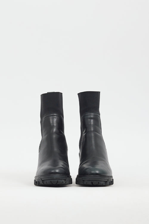 Rag & Bone Black Leather Shiloh Chelsea Boot