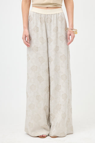 Uma Wang Jacquard Pansy Pant