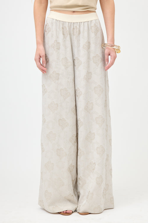 Uma Wang Jacquard Pansy Pant