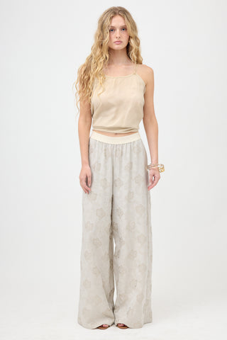 Uma Wang Jacquard Pansy Pant