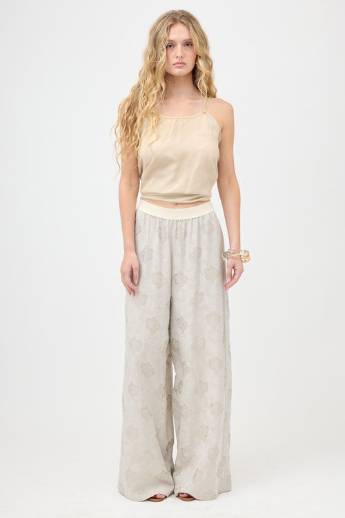 Uma Wang Jacquard Pansy Pant