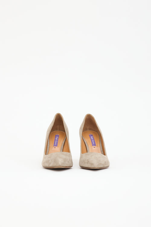 Ralph Lauren Purple Label Suede Pump