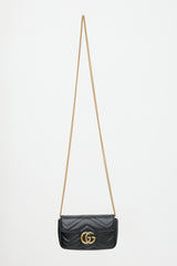 Gucci Leather Mini GG Marmont Shoulder Bag