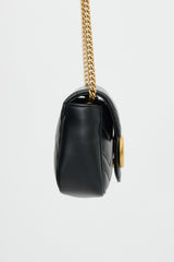Gucci Leather Mini GG Marmont Shoulder Bag