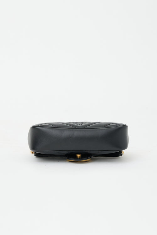 Gucci Leather Mini GG Marmont Shoulder Bag