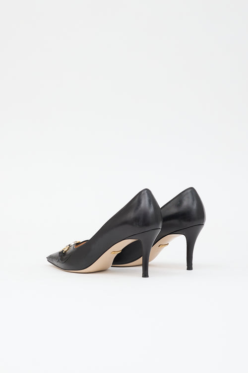Gucci Leather Zumi GG Pump