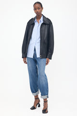 Nour Hammour Leather Drey Jacket