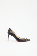 Christian Louboutin Leather Cabo Stud Toe  Pump